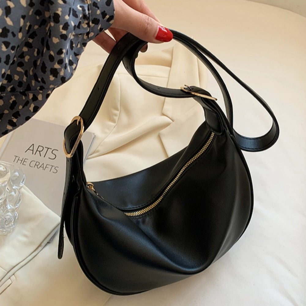 Shoulder Bag for Women Dumpling Shape Small Crossbody Handbag for Daywear Dinner Travel