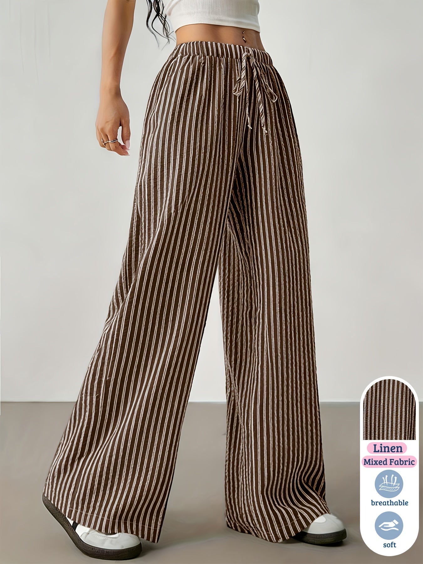 Linen Drawstring Trousers by Maisonvirelle