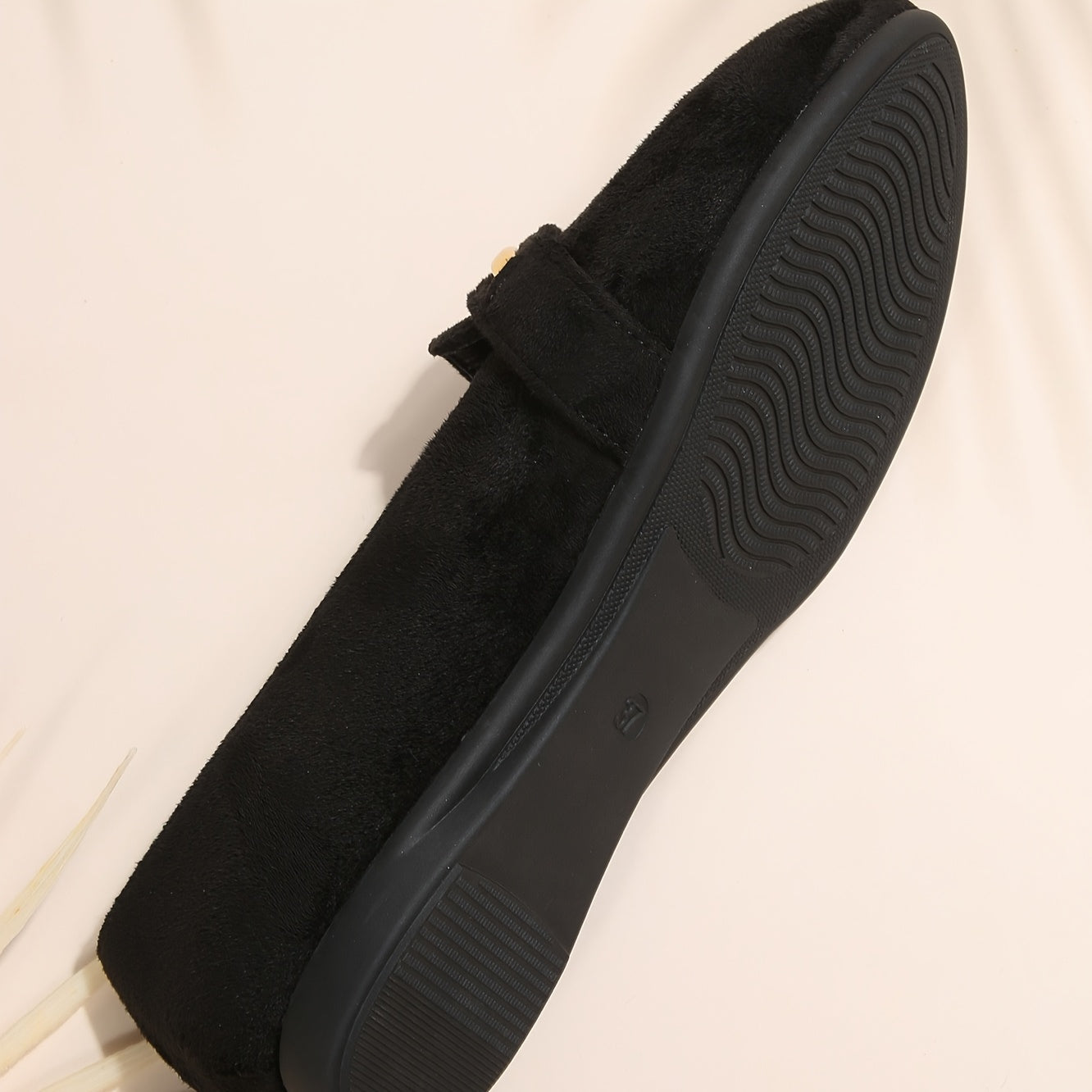 Black Ballet Flats for Women Pointed Toe Slip On Shoes for Office Everyday Outfits