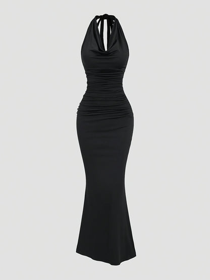 Elegant Black Dress for Women Occasion Elegant Fit for Party Evening Events