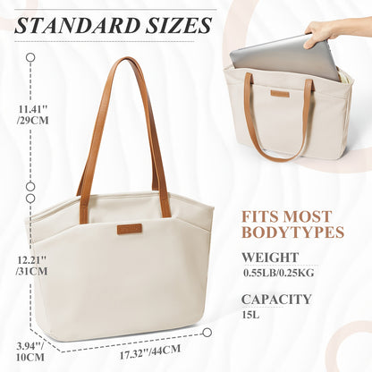 Tote Bag for Women Large 14 Inch Laptop Work Bag with Compartments for Office Travel