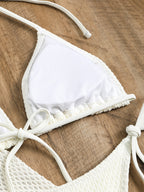 2024 New European And American Conservative Four-Piece Set, Solid Color Cover-Up, Mesh Short Skirt, Bikini Women'S Swimwear.