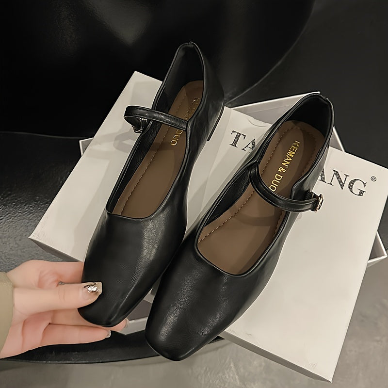 Chunky Mary Jane Flats by Maisonvirelle