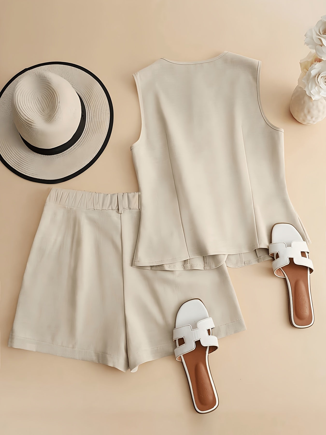 Vest & Shorts Set by Maisonvirelle