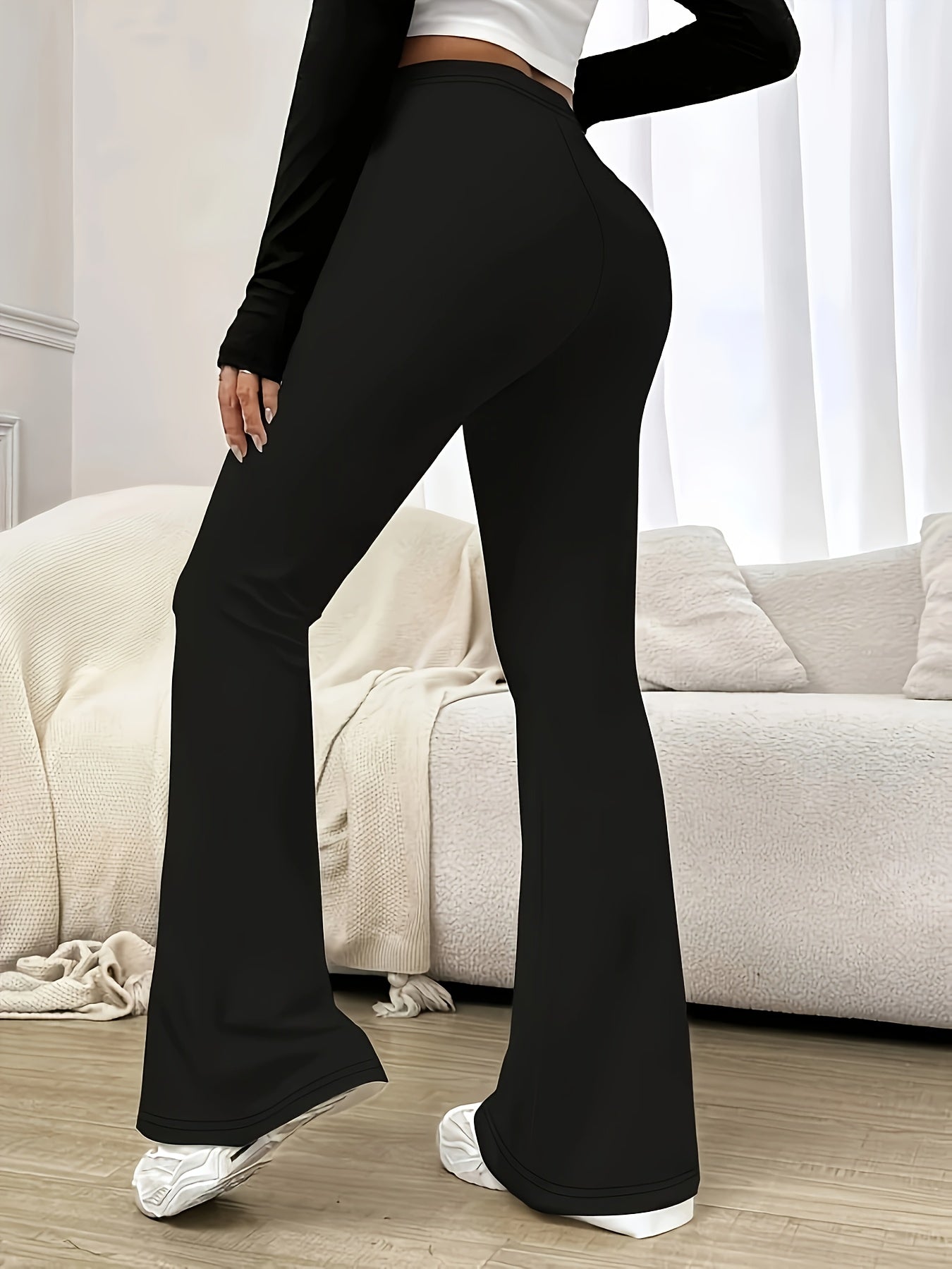 Flared Trousers for Women High Waist Dress Pants for Office Smart Casual Outfits