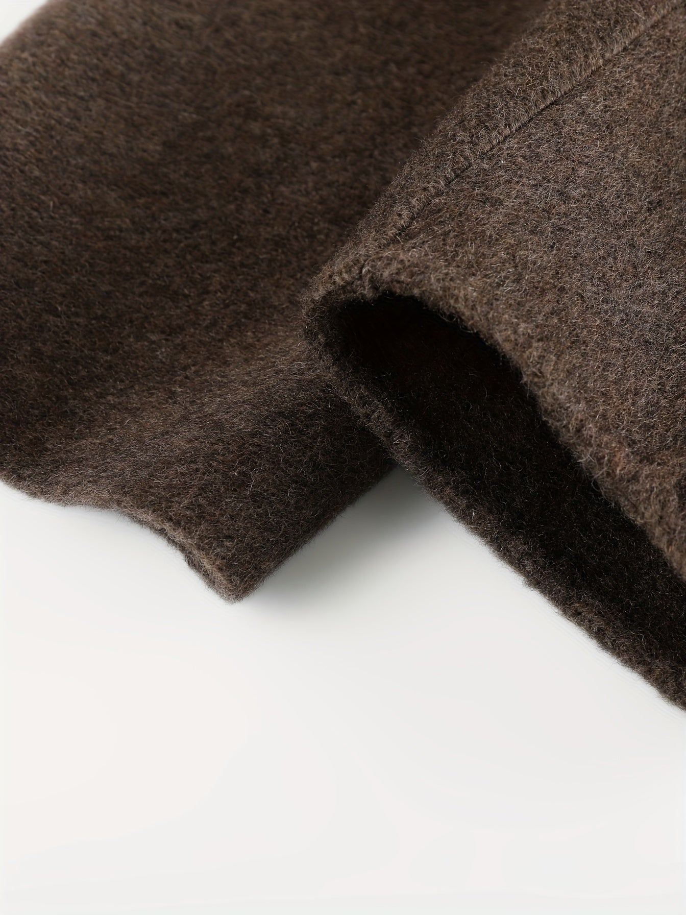Wool Coat for Women Double Faced Raglan Sleeve Mid Coat for Work Travel Autumn Winter