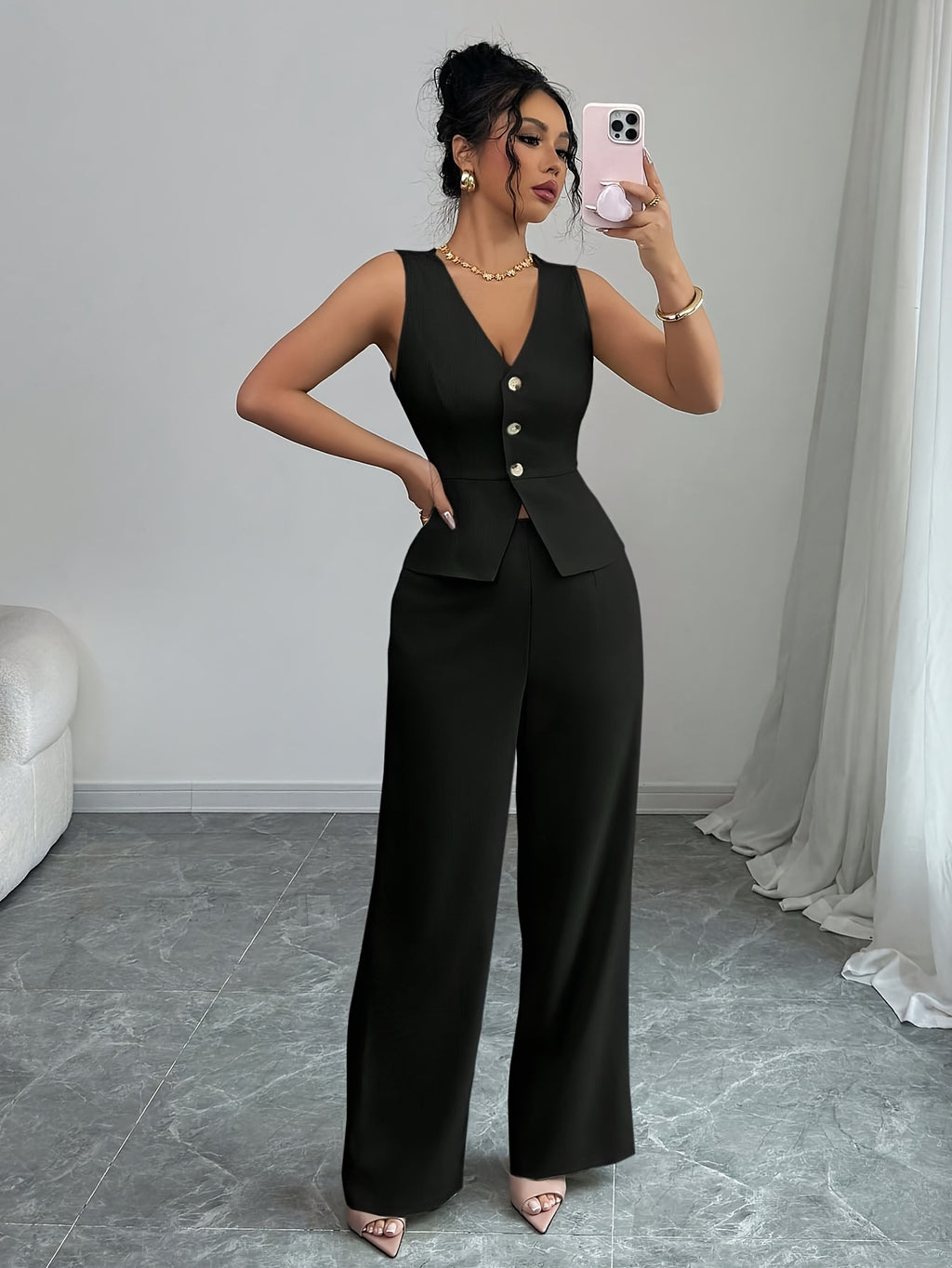 Sleeveless Office Co-Ord by Maisonvirelle
