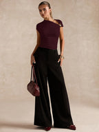 Asymmetric Off-Shoulder Top by Maisonvirelle