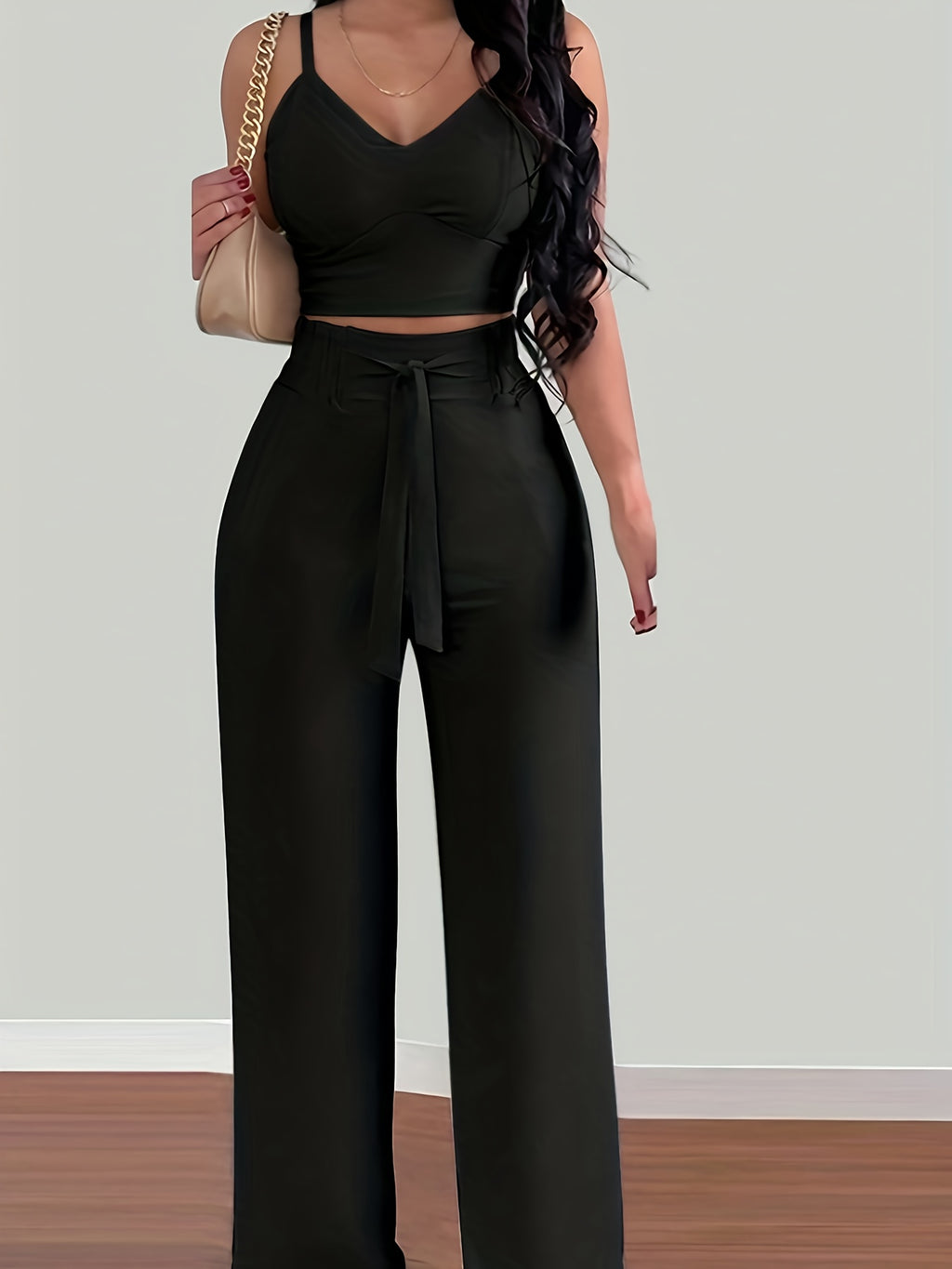 Front-Knot Cami Set by Maisonvirelle