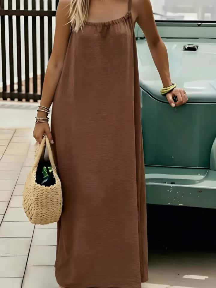 Backless Holiday Maxi Dress by Maisonvirelle