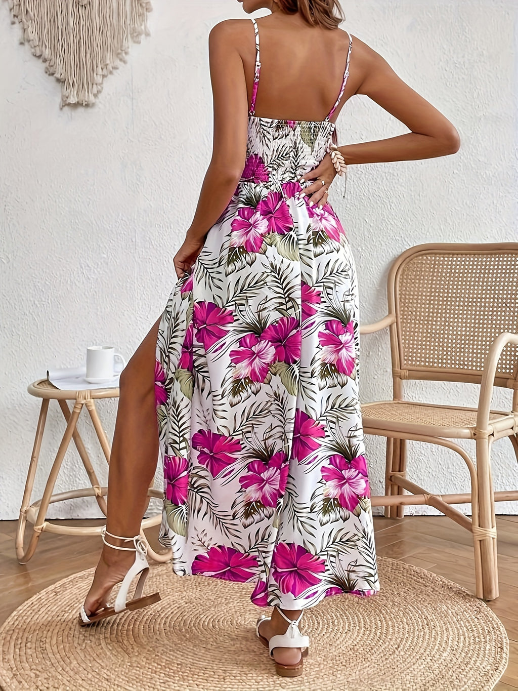 Floral Spaghetti Strap Dress by Maisonvirelle