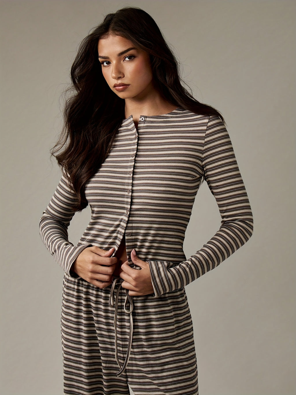Striped Button Co-Ord by Maisonvirelle