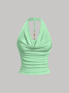 Halter Neck Vest Top by Maisonvirelle