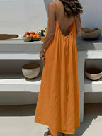 Backless Holiday Maxi Dress by Maisonvirelle