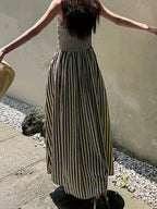 Striped Holiday Dress by Maisonvirelle
