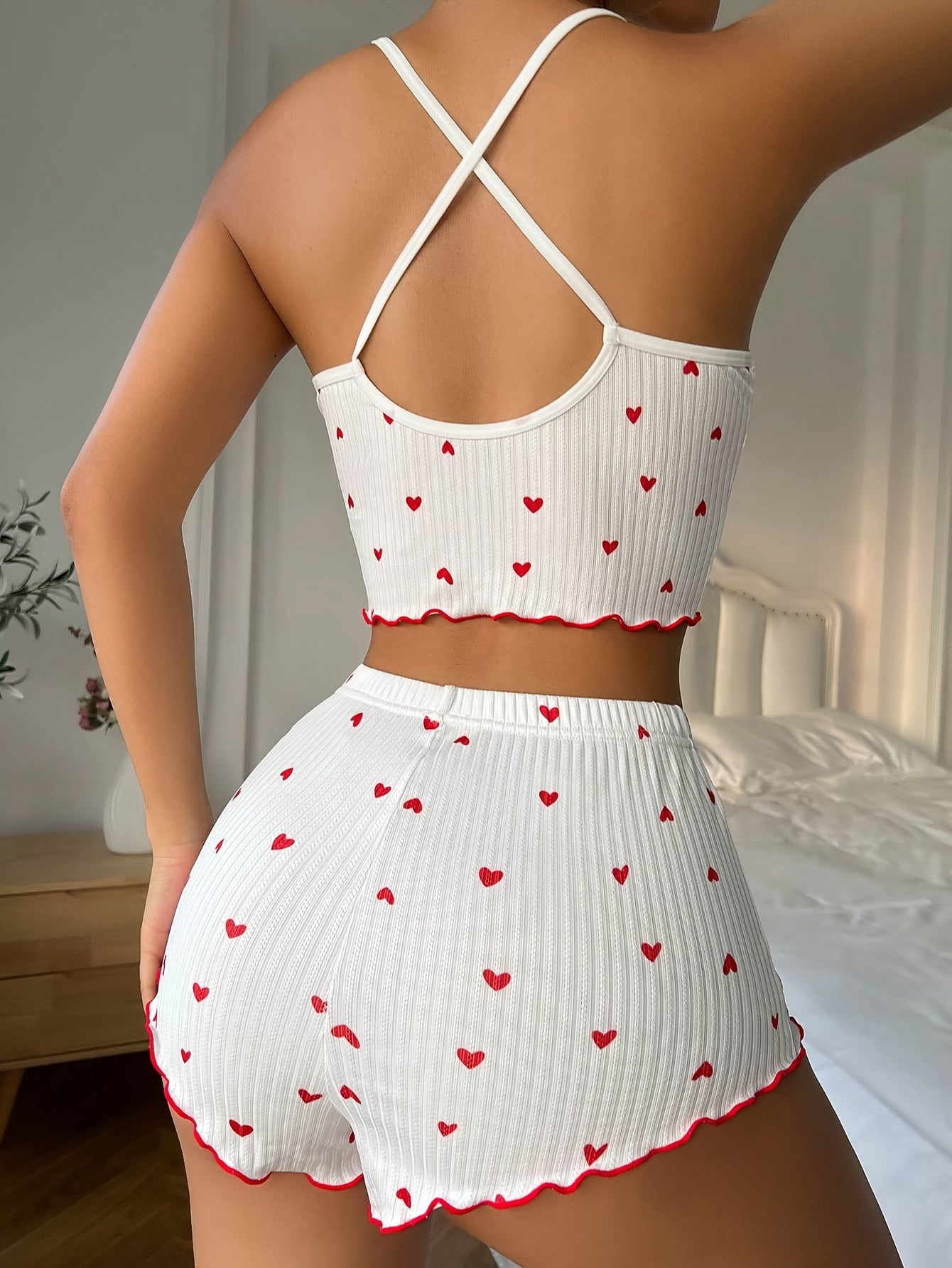 Ribbed Heart Lounge Set by Maisonvirelle