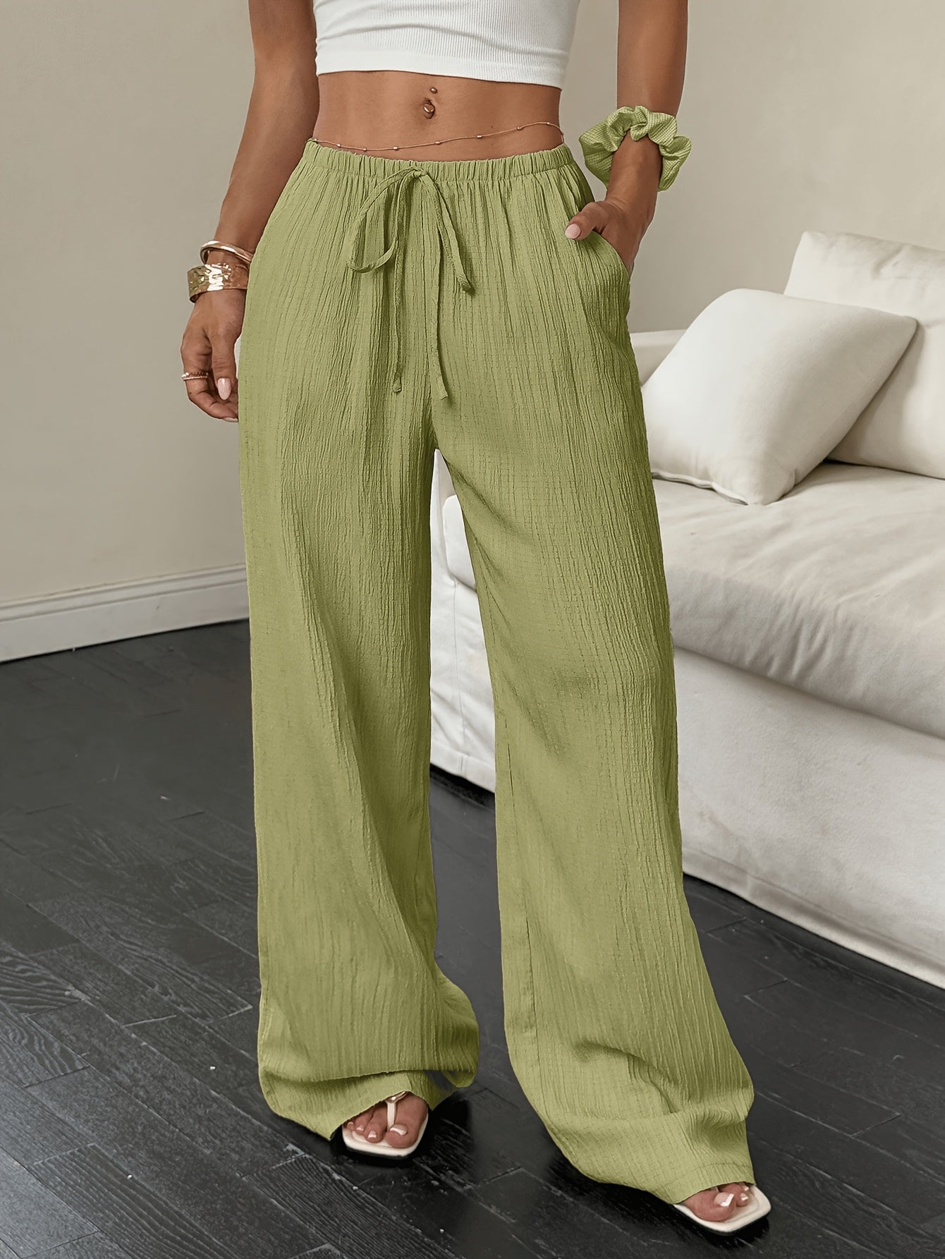 Tie-Waist Trouser Set by Maisonvirelle