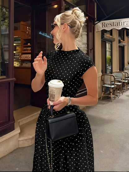 Polka Dot Waist Dress