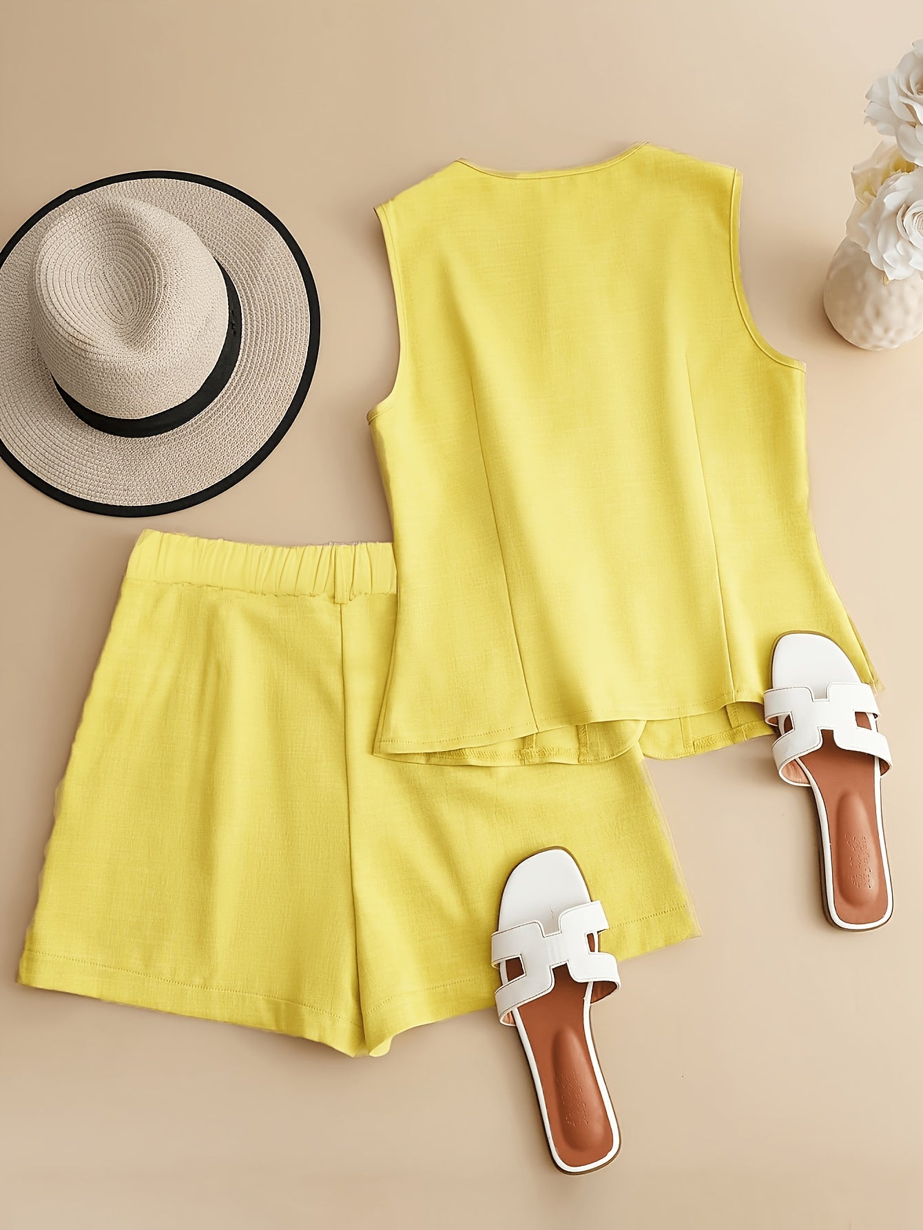 Vest & Shorts Set by Maisonvirelle