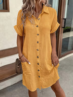 Button Shirt Dress by Maisonvirelle