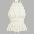 Pleated Halter Top by Maisonvirelle