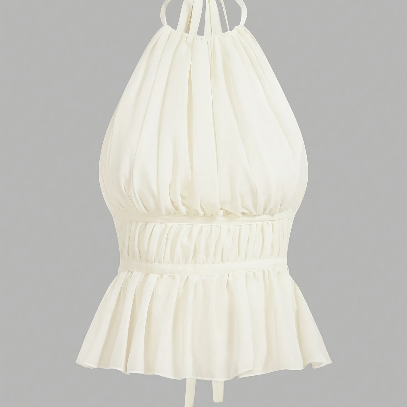 Pleated Halter Top by Maisonvirelle