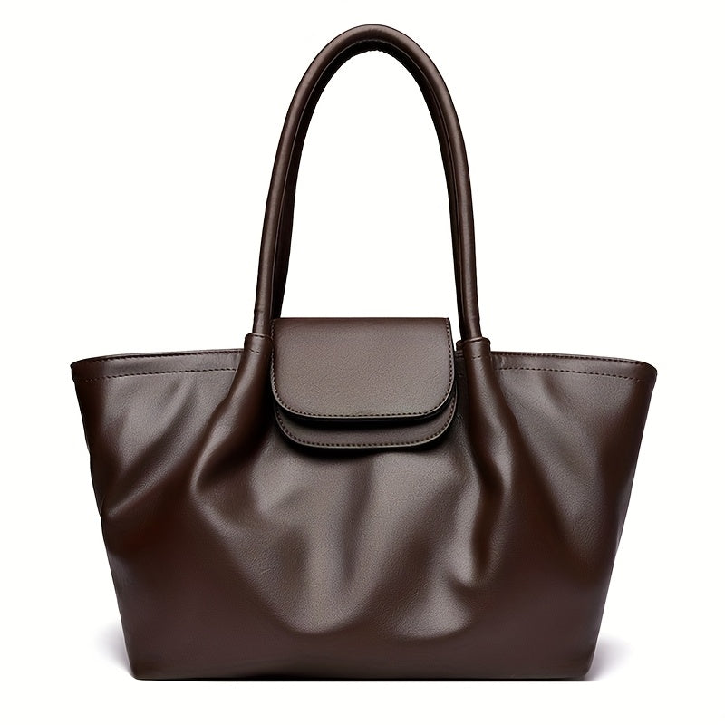 Tote Bag for Women PU Shoulder Handbag Large Capacity for Work Evening Shopping