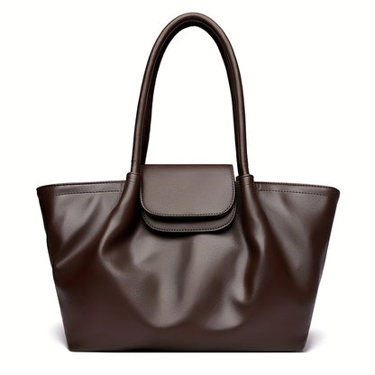 Tote Bag for Women PU Shoulder Handbag Large Capacity for Work Evening Shopping