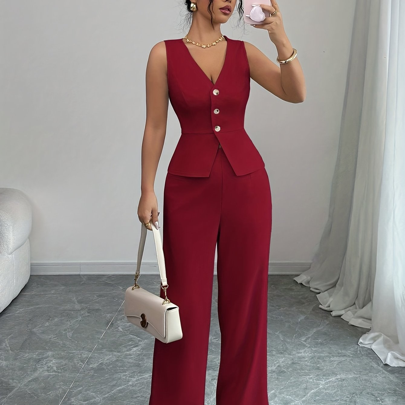 Sleeveless Office Co-Ord by Maisonvirelle