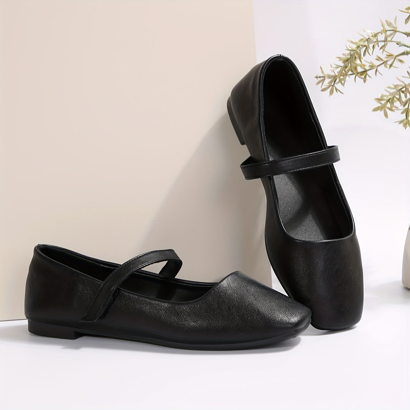 Mary Jane Shoes for Women Chunky Heel Soft Sole Flats for Office Smart Casual Outfits