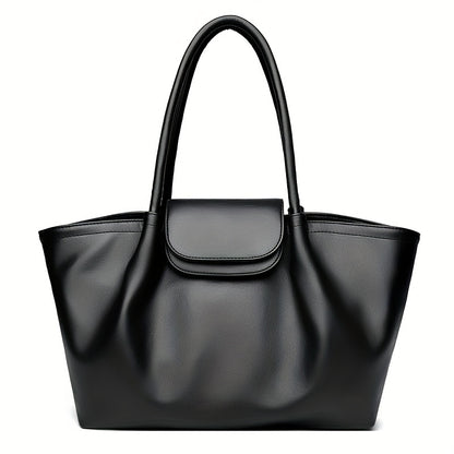 Tote Bag for Women PU Shoulder Handbag Large Capacity for Work Evening Shopping