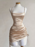 Lace-Up Backless Dress by Maisonvirelle