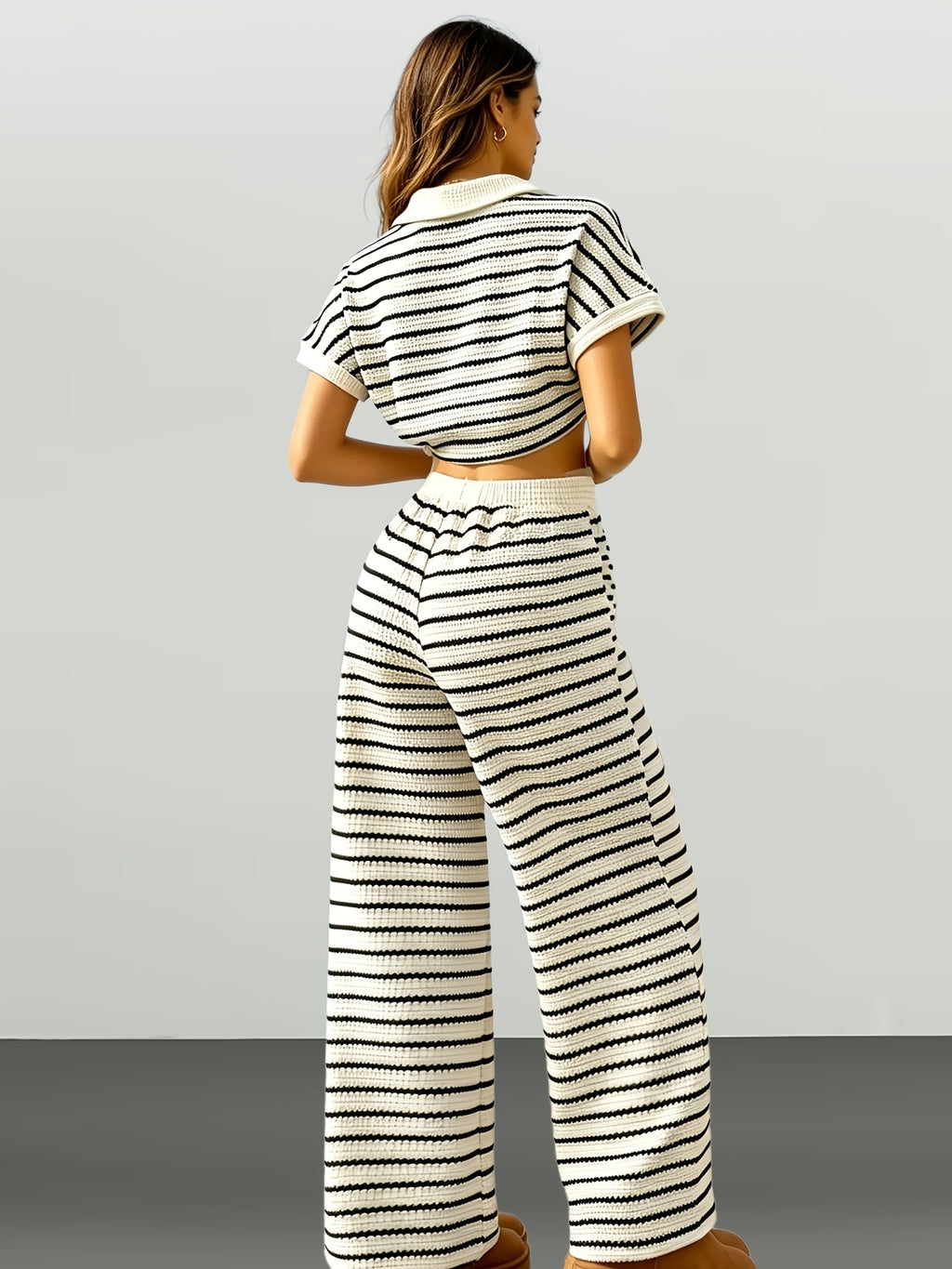 Striped Polo Co-Ord by Maisonvirelle
