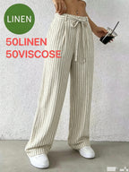 Striped Linen Trousers by Maisonvirelle