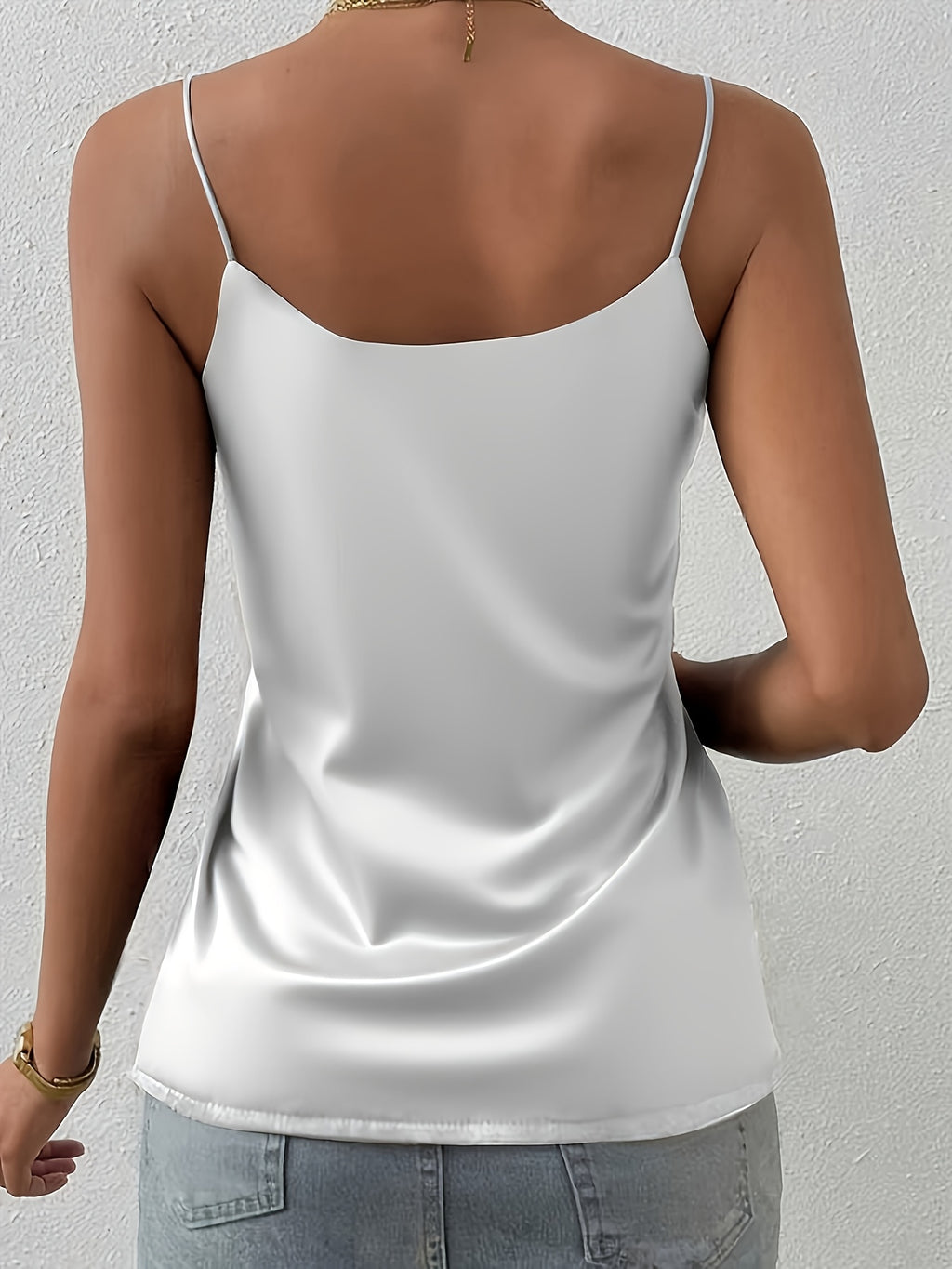 Satin Spaghetti Cami by Maisonvirelle