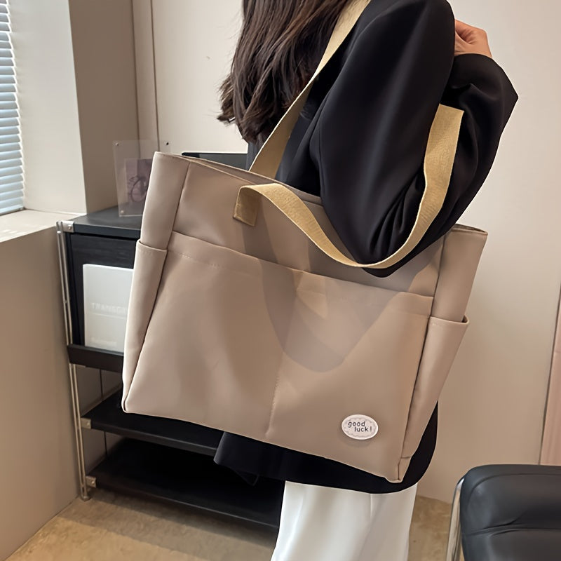 Tote Bag for Women Large Capacity Zipper Crossbody Shoulder Bag for Daily Use