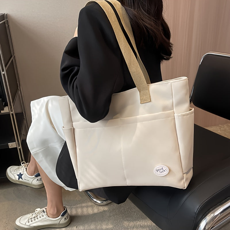 Tote Bag for Women Large Capacity Zipper Crossbody Shoulder Bag for Daily Use