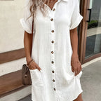 Button Shirt Dress by Maisonvirelle