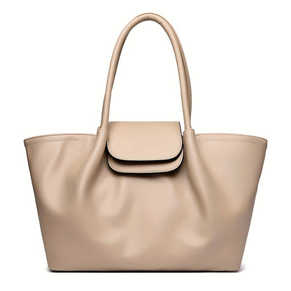 Tote Bag for Women PU Shoulder Handbag Large Capacity for Work Evening Shopping