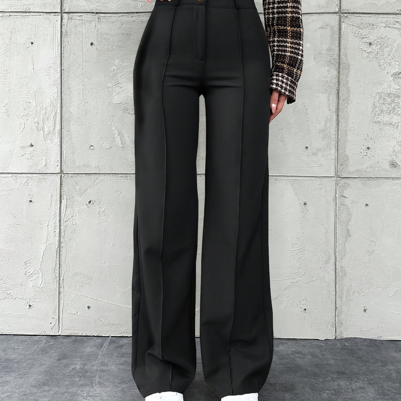 Tailored Trousers Women Straight Leg Business Pants for Office Work Everyday