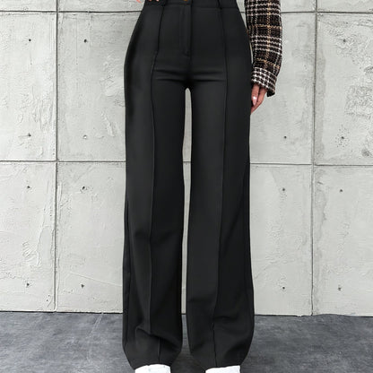 Tailored Trousers Women Straight Leg Business Pants for Office Work Everyday