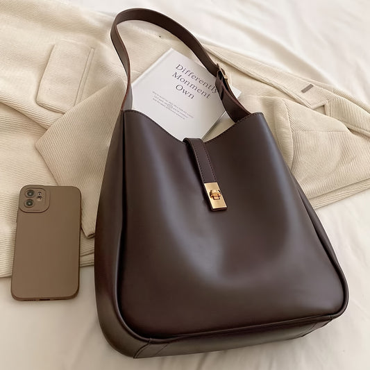 Structured Bucket Bag for Women Crossbody Shoulder Strap for Work Travel Everyday