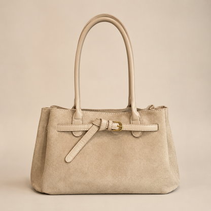 Shoulder Bag for Women Faux Suede Large Handbag for Work Daywear Autumn Winter