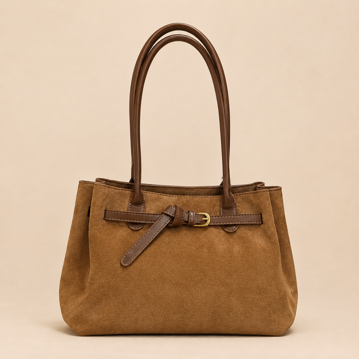 Shoulder Bag for Women Faux Suede Large Handbag for Work Daywear Autumn Winter