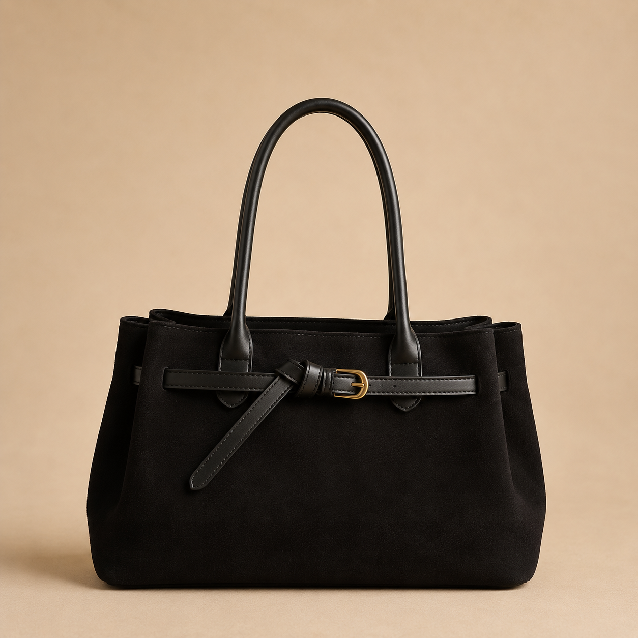 Shoulder Bag for Women Faux Suede Large Handbag for Work Daywear Autumn Winter