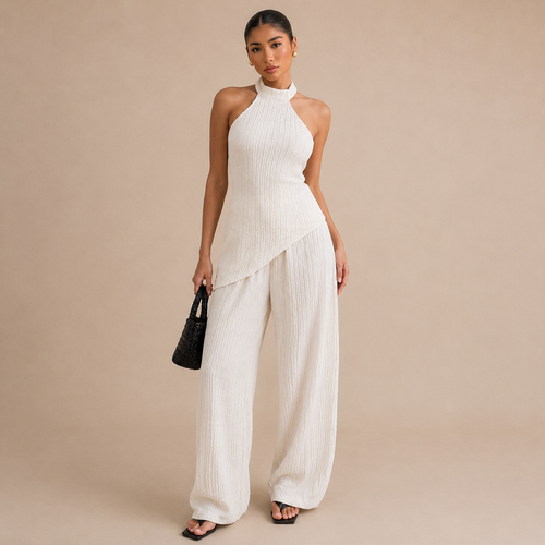 Asymmetric Cami & Trousers Co-Ord