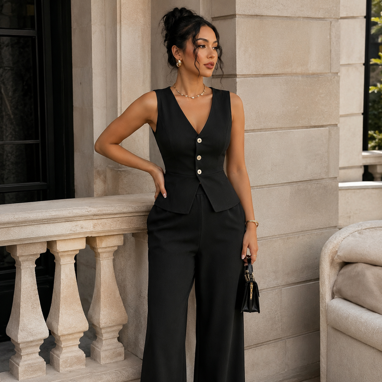 Tailored Co Ord Set for Women Soft Feel Everyday Fit for Office Work Daily