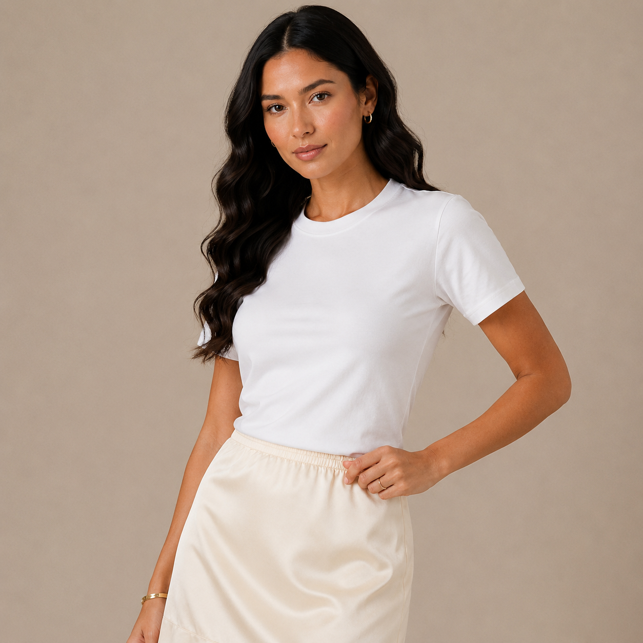 Lace Trim Mini Skirt