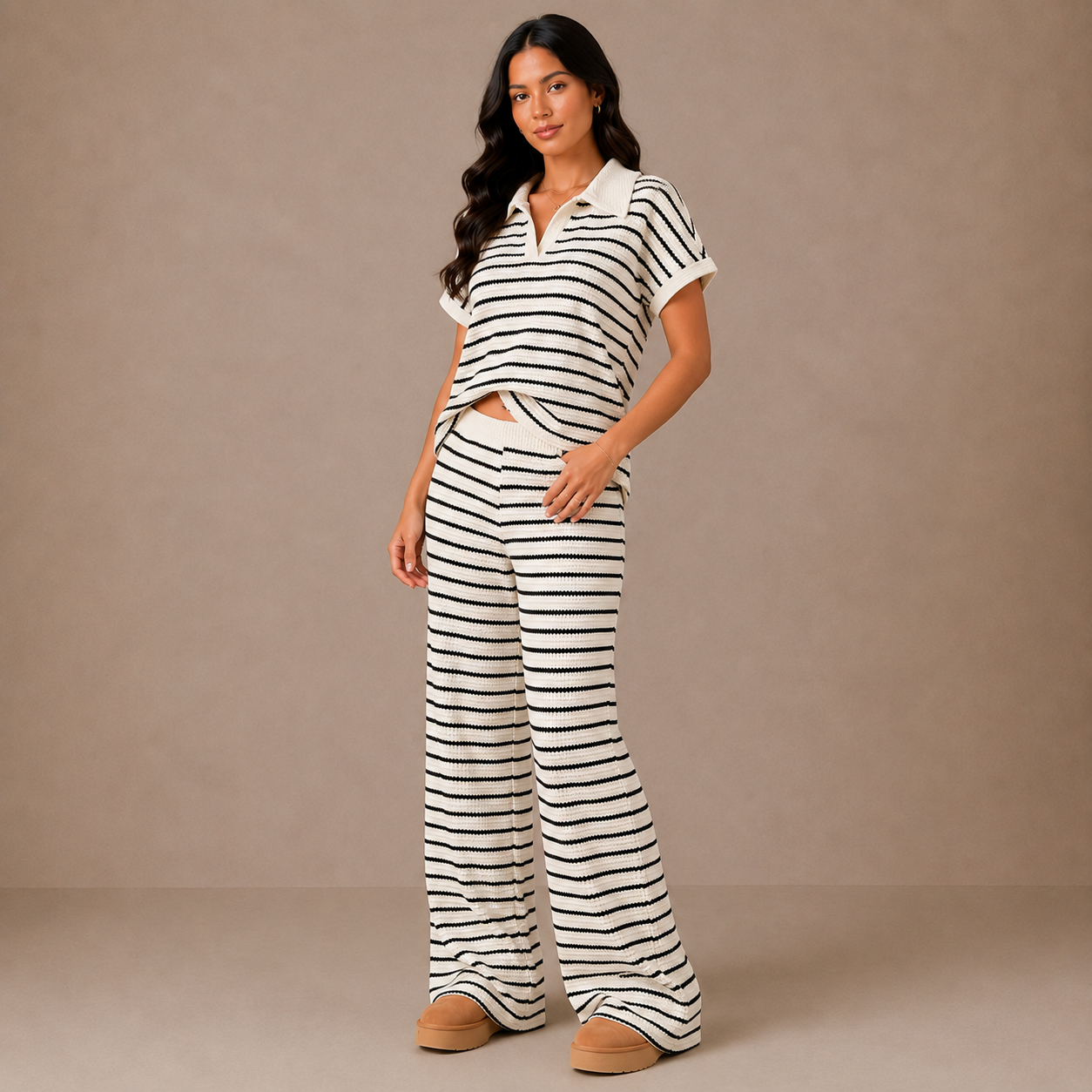 Striped Polo Co-Ord