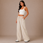 Linen Drawstring Trousers